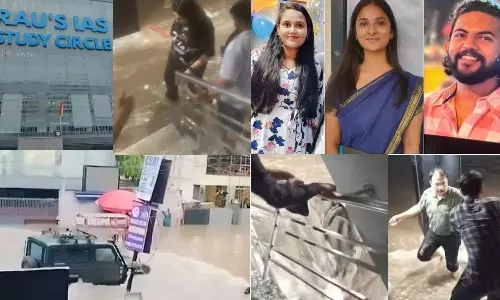 கோச்சிங் சென்டர் பலிகள்.. மாணவர்கள் நீரில் தத்தளிக்கும் வீடியோக்கள்.. 13  மையங்களுக்கு சீல்