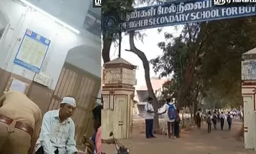 மாணவர்களுக்கிடையே மோதல்- ஆசிரியருக்கு அரிவாள் வெட்டு