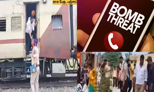 காஷ்மீரில் இருந்து  வந்த பயணிகள் ரெயிலுக்கு  வெடிகுண்டு மிரட்டல்.. பாதியிலேயே நிறுத்தம்