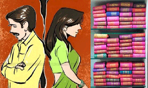 சேலை வாங்கி தராத கணவர்.. காவல்நிலையத்தில் புகார் அளித்த மனைவி