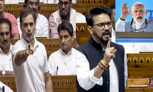 சாதி தெரியாதவர்கள்... சர்ச்சையான அனுராக் தாக்கூர் பேச்சு.. ராகுலின் சாதி இதுதான் - காங்கிரஸ் பதில்