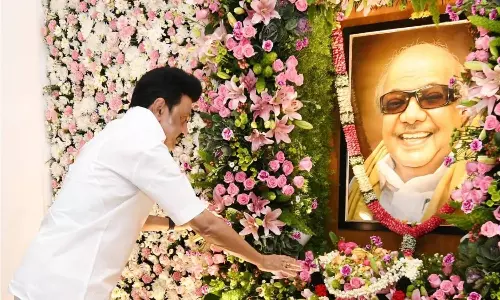 கருணாநிதி நினைவு நாள்: 7-ந்தேதி முதலமைச்சர் மு.க.ஸ்டாலின் தலைமையில் அமைதிப் பேரணி