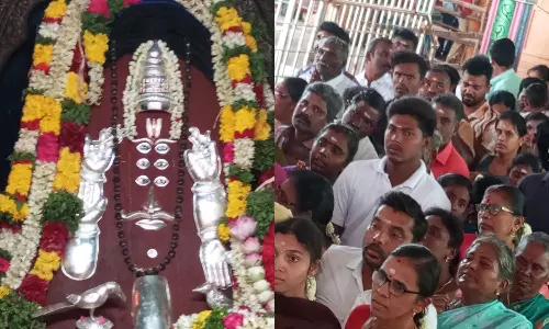 ஆடி 3-வது சனிக்கிழமை: குச்சனூர் சனீஸ்வர பகவான் கோவிலில் திரளான பக்தர்கள் வழிபாடு