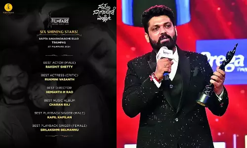 பிலிம்ஃபேர் விருதுகளை குவித்த ரக்ஷித் ஷெட்டியின்  `சப்த சாகரதாச்சே எல்லோ திரைப்படம்