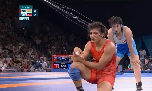 கடைசி 35 நொடிகளுக்கு முன்பு 8-2: காயத்தால் 8-10 என தோல்வியடைந்த நிஷா- வைரலாகும் வீடியோ