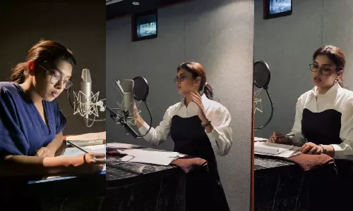 வேட்டையன் படத்திற்கான டப்பிங் பணிகளை முடித்த துஷாரா விஜயன்