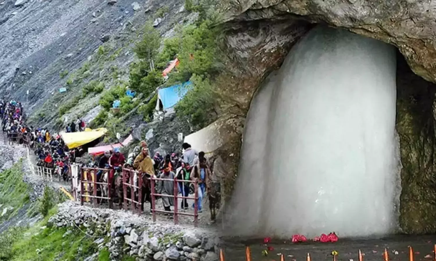 அமர்நாத் பனிலிங்க தரிசனம்: 5 லட்சத்தைக் கடந்த பக்தர்கள் எண்ணிக்கை