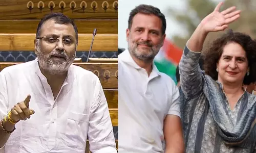 அம்பானி இல்லத் திருமணத்தில் பிரியங்கா காந்தி.. ராகுல் ஒரு துறவி - மக்களவையில் பாஜக எம்.பி. பகீர்