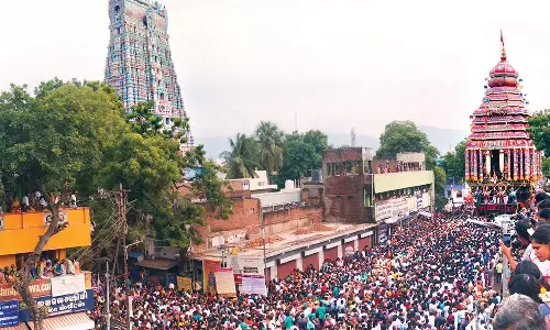 ஆடிப்பூரம்: ஸ்ரீவில்லிபுத்தூர் ஆண்டாள் கோவில் தேரோட்டம்