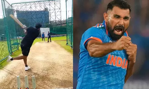 இந்திய அணிக்கு கம்பேக் கொடுக்கும் சமி.. பேட்டிங் பயிற்சி வீடியோ வைரல்