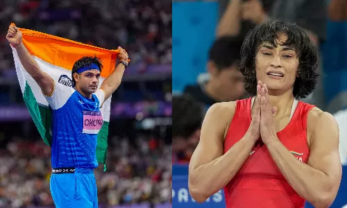 vinesh phogat - neeraj chopra