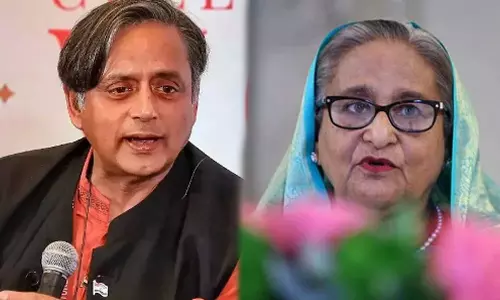 Shashi Tharoor - Sheikh Hasina