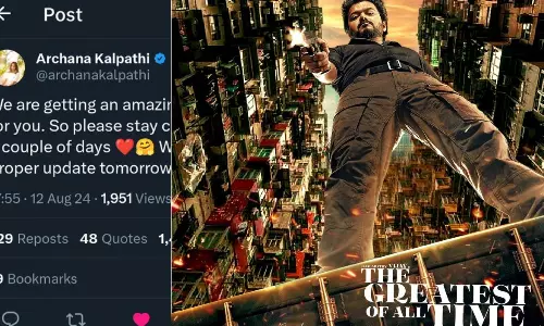 The GOAT திரைப்படத்தின் டிரைலர் அப்டேட்  நாளை வெளியாகிறது