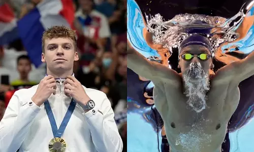 முதல் ஒலிம்பிக்ஸ் இதுதான்.. 184 நாடுகளை விட அதிக தங்கம் வென்ற பிரான்ஸ் நீச்சல் வீரர்