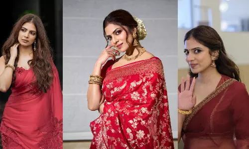 தங்கலான் புரமோஷன் நிகழ்ச்சிக்கும் தொடர்ந்து சிவப்பு நிற ஆடையில் வரும் மாளவிகா மோகனன்... காரணம் தெரியுமா?