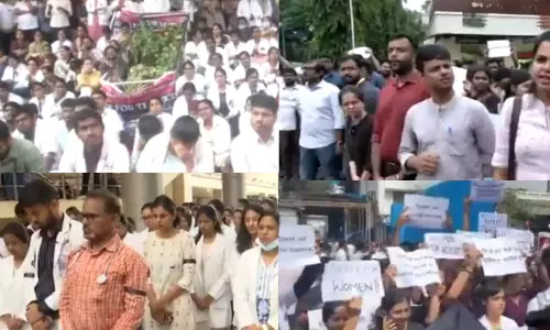 பெண் டாக்டர் கொலை - நாடு முழுவதும் மருத்துவர்கள் போராட்டம் - ஸ்தம்பித்த சேவைகள்.. வீடியோ