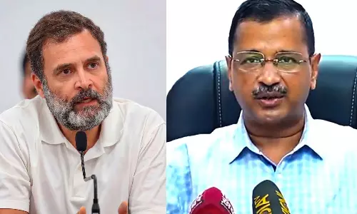 அநீதிக்கு எதிரான போரில் உங்களுடன் உள்ளோம்: கெஜ்ரிவாலுக்கு ராகுல் காந்தி பிறந்தநாள் வாழ்த்து