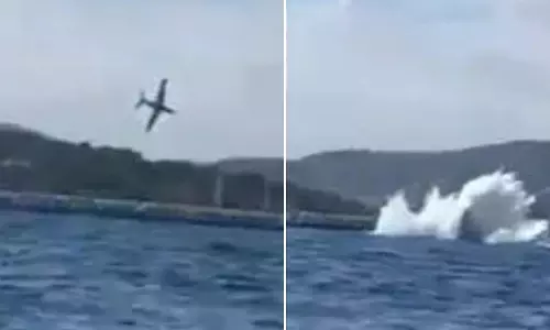 பிரான்சில் சாகச நிகழ்ச்சியின்போது விபத்துக்குள்ளான விமானம்- விமானி உயிரிழப்பு: வீடியோ