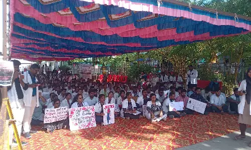 வேலூர், ராணிப்பேட்டை, திருவண்ணாமலையில் டாக்டர்கள் 2-வது நாளாக போராட்டம்