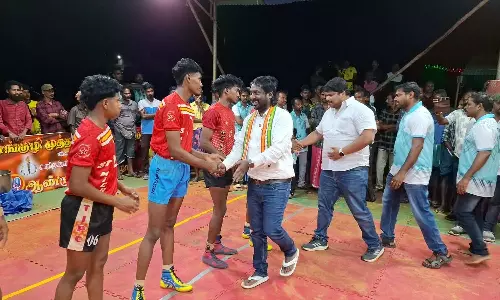 கபடி போட்டியில் வெற்றிபெற்ற வீரர்களுக்கு விஜய் வசந்த் எம்.பி. வாழ்த்து