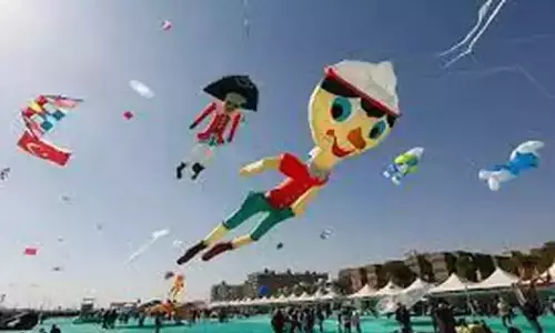 புதுவை ஈடன் கடற்கரையில் 3 நாட்கள் சர்வதேச காற்றாடி திருவிழா
