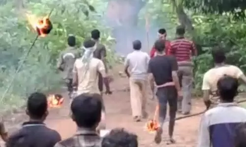 ஊருக்குள் புகுந்த யானைகள் மீது தாக்குதல்.. பெண் யானை உயிரிழந்த சோகம்