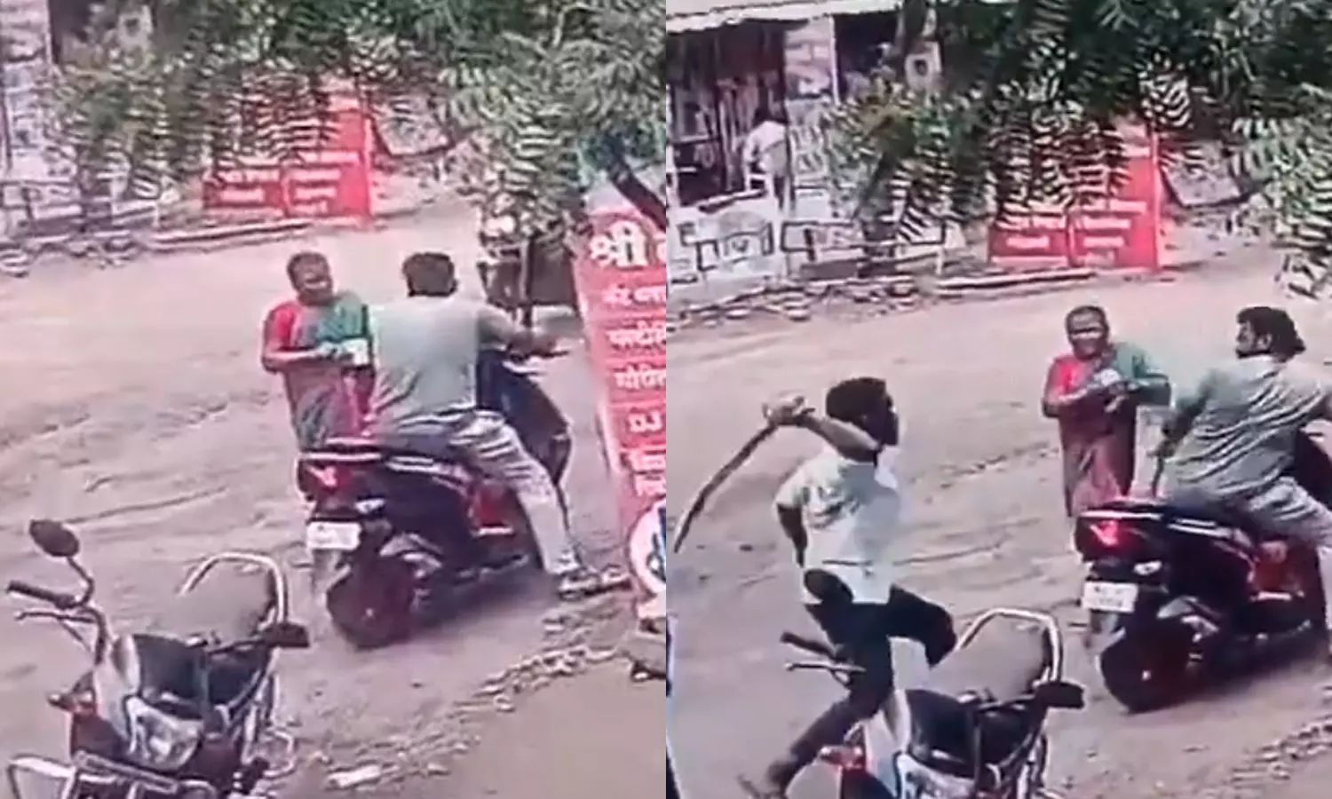 வாளால் மகனை தாக்கியவர்களை கல் வீசி துணிச்சலாக விரட்டிய தாய்- வீடியோ வாளால் மகனை தாக்கியவர்களை கல் வீசி துணிச்சலாக விரட்டிய தாய்- வீடியோ