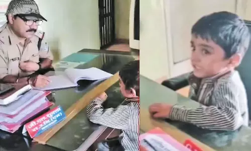 எங்க அப்பாவை சிறையில் தள்ளுங்க..! போலீசாரை அதிரவைத்த 5 வயது சிறுவன்