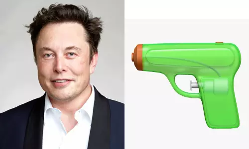 elon musk and gun emoji