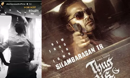 Thug Life  படப்பிடிப்பில் நடிகர் சிம்பு - வெளியான புகைப்படம்