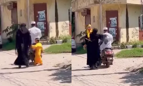 மதம் என பிரிந்தது போதும்.. மகனுக்கு கிருஷ்ணர் வேடமிட்ட முஸ்லிம் தம்பதி- வைரலாகும் வீடியோ