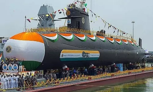 இரண்டாவது அணுசக்தி நீர்மூழ்கி கப்பலை நாட்டுக்கு அர்ப்பணித்தார் ராஜ்நாத்சிங்