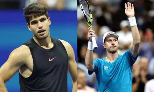 அமெரிக்க ஓபன்: முன்னாள் சாம்பியன் அல்காரஸை வீழ்த்தி அதிர்ச்சி கொடுத்த நெதர்லாந்து வீரர்