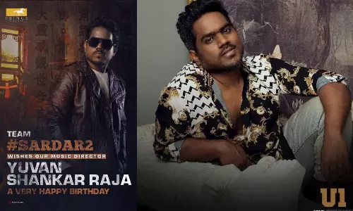 யுவன் ஷங்கர் ராஜாவை  வாழ்த்திய சர்தார் 2 படக்குழு