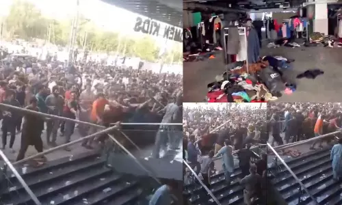 திறந்த அரை மணி நேரத்தில் மொத்தமும் காலி.. பாகிஸ்தான் மாலில் பகல் கொள்ளை - வீடியோ