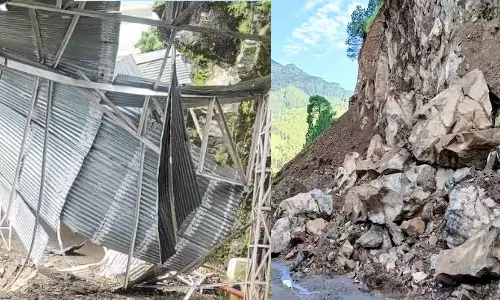 J&K: Landslide