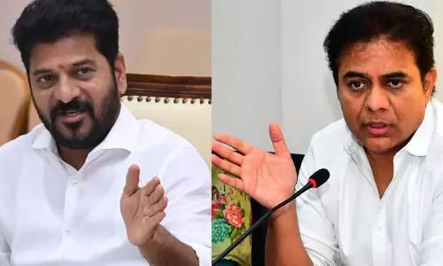 வெள்ளத்தில் தெலுங்கானா : அமெரிக்காவில் இருந்து ட்வீட்.. கேடிஆர் - ரேவந்த் ரெட்டி இடையே வார்த்தைப் போர்!