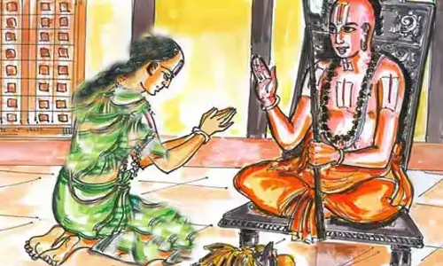 பாதுகை பெற்ற பெண் சீடர்