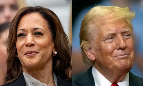 அமெரிக்க அதிபர் தேர்தல்: டிரம்ப்- கமலா ஹாரிஸ் இடையே கடுமையான போட்டி