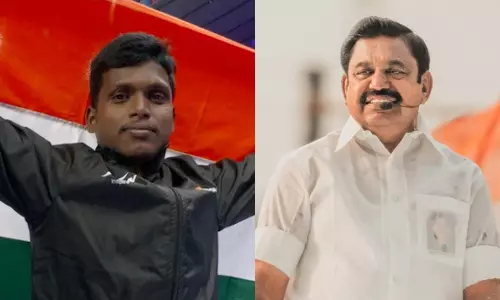 தமிழ்நாட்டின் தங்கமகன்..! மாரியப்பன் தங்கவேலுவுக்கு எடப்பாடி பழனிசாமி வாழ்த்து