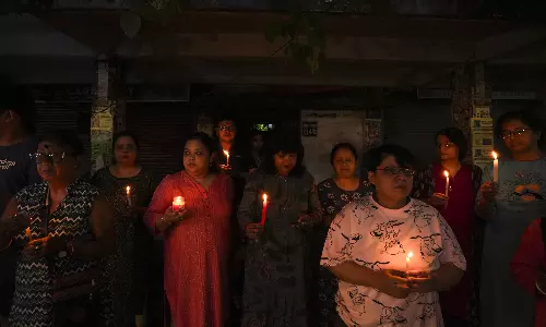 Kolkata Candle protest