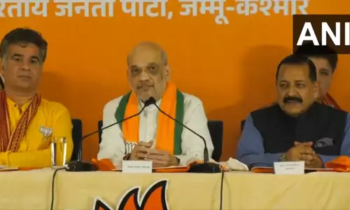 370-வது சட்டப்பிரிவு மீண்டும் வரவே வராது: ஜம்மு காஷ்மீர் தேர்தல் அறிக்கை வெளியிட்ட அமித்ஷா