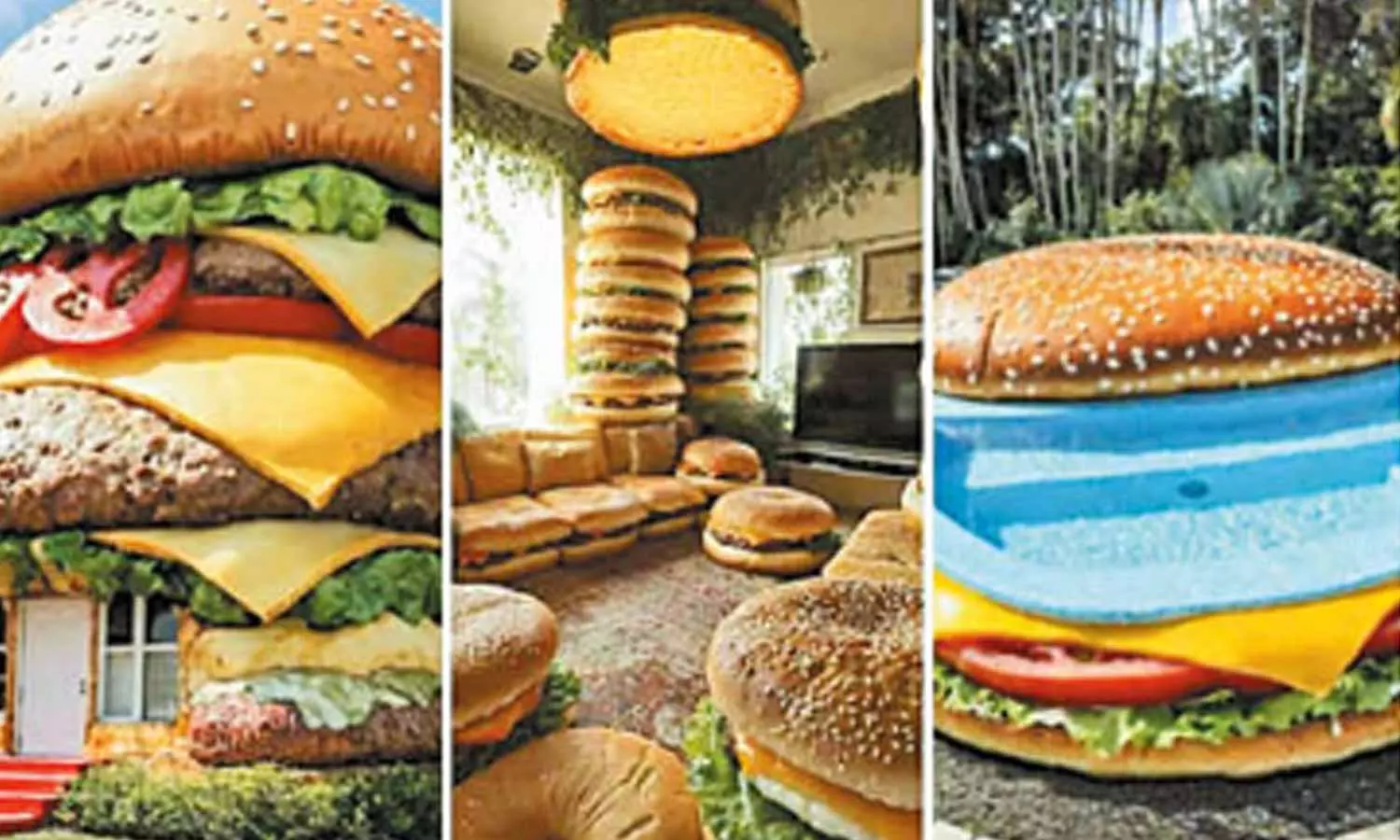 வைரலாகும் பர்கர் வீடு வைரலாகும் பர்கர் வீடு