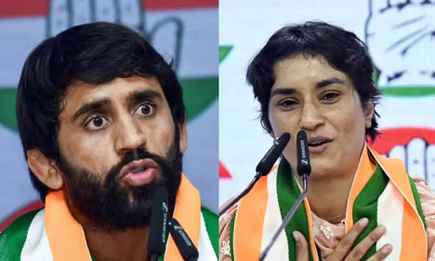 வினேஷ் போகத், பஜ்ரங் புனியா ராஜினாமா ஏற்பு வினேஷ் போகத், பஜ்ரங் புனியா ராஜினாமா ஏற்பு