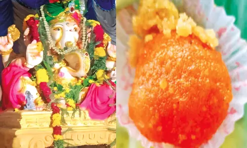 விநாயகர் சிலையில் வைத்து வழிபட்ட லட்டு ரூ.1½ லட்சத்துக்கு ஏலம்