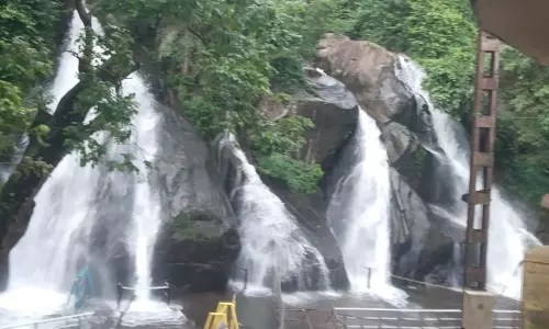 குற்றாலம் அருவிகளுக்கு நீர்வரத்து அதிகரிப்பு- ஐந்தருவியில் குளிக்க தடை