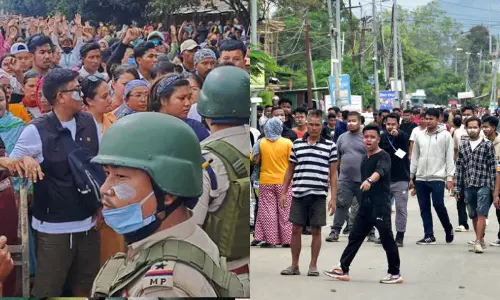 மணிப்பூரில் தீவிரமாகும் மாணவர்கள் போராட்டம் - ஊரடங்கு அமல்.. இணையதளம் முடக்கம்.. பரபரப்பு