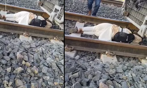 women slept on track