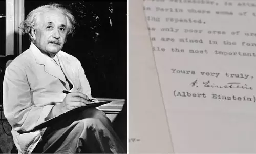 Einsteins letter sold for crores