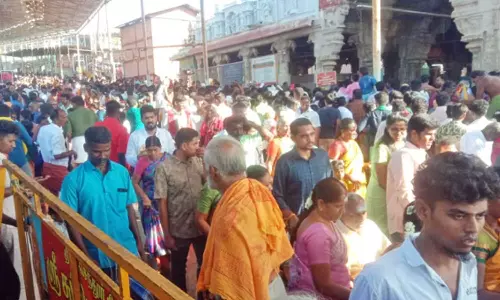 தொடர் விடுமுறையையொட்டி திருச்செந்தூர் சுப்பிரமணிய சுவாமி கோவிலில் குவிந்த பக்தர்கள்